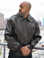 Leather Bomber Jacket | Style #2066