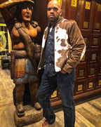 Men's Pony Leather Jacket /w Suede Style #2065