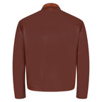 Open bottom jacket with alligator yoke and stand up collar #2080