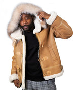 Sheepskin B3 Aviator Jacket With Toggles | Style #810