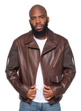 Motorcycle Lambskin Jacket With Stingray Trimming #3015