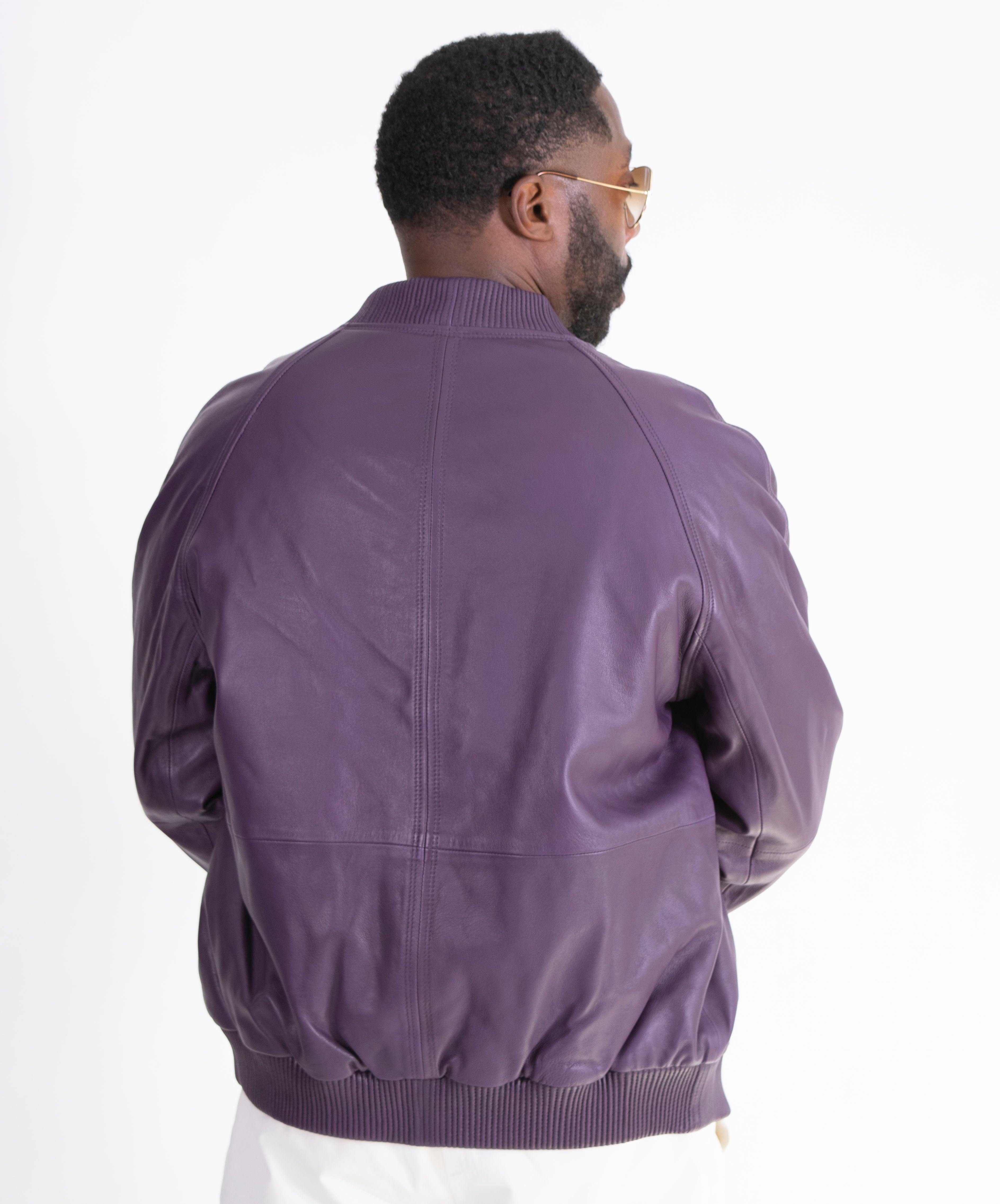 Genuine Lambskin Leather Baseball Varsity Jacket Style #1051 (Part 1 of colors)