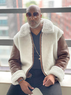 Sheepskin Jacket with Fur Collar | Style #7020