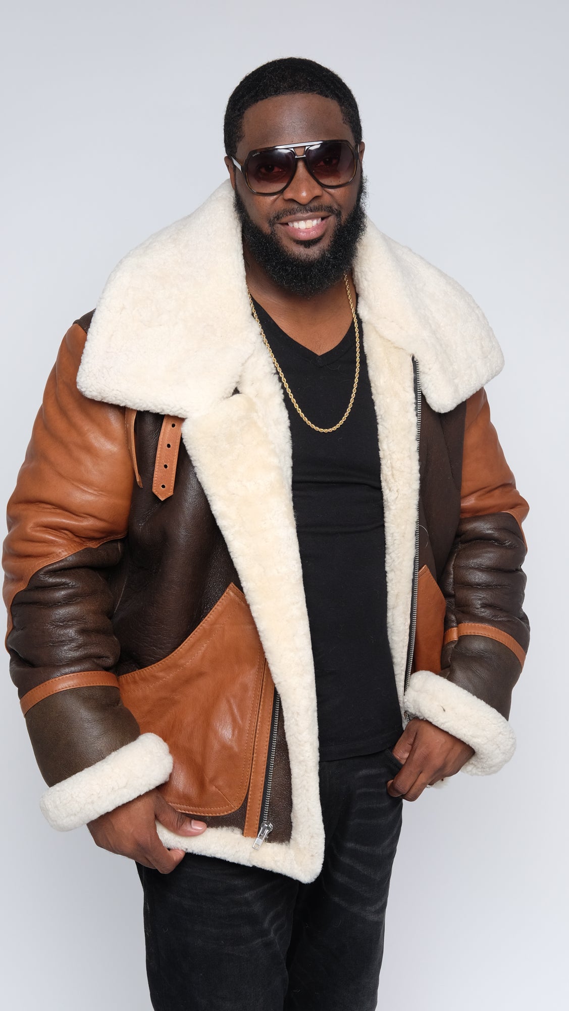 Sheepskin Jacket With Nappa Leather Finish Style #840