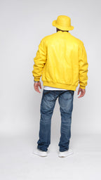 Genuine Lambskin Leather Baseball Varsity Jacket | Style #1051 (21 colors)