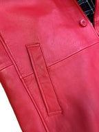 7/8 Single Breast Leather Coat | Style #3200