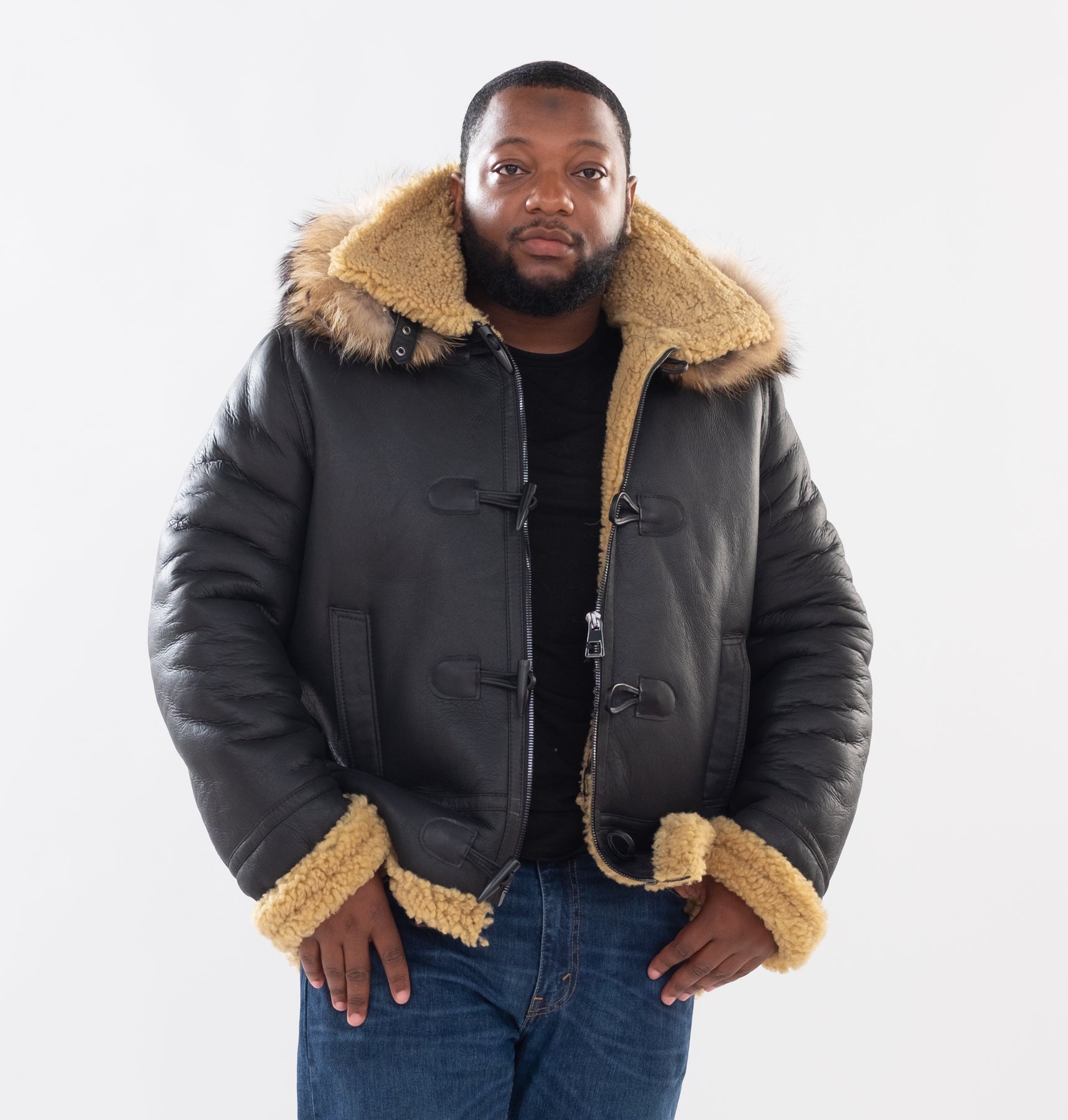 ミュージシャン hyde SWITCHBLADE LONG AVIATOR JACKET 1.jpg
