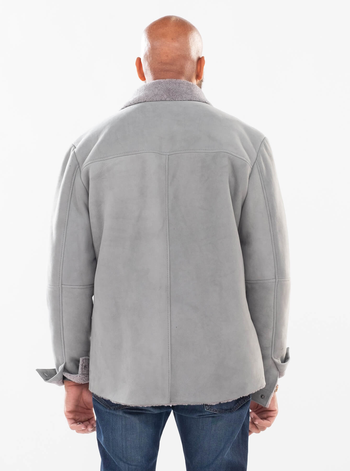 Sheepskin shirt with two patch pockets Style #2510