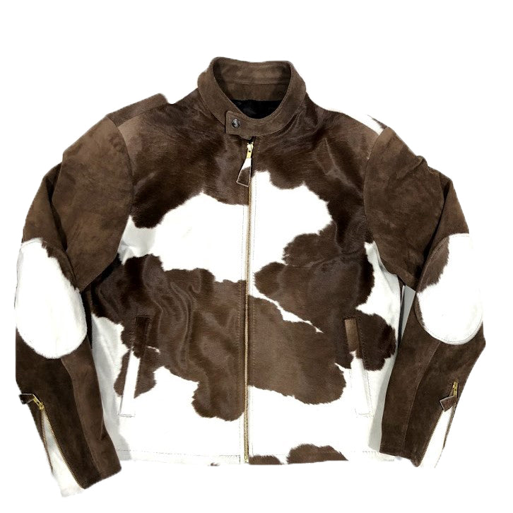 Men's Pony Leather Jacket /w Suede Style #2065