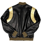Men's Black & Gold Varsity Jacket | Style #1015