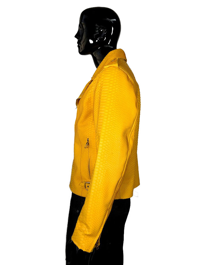 Men's Full Python Motorcycle Jacket #3099