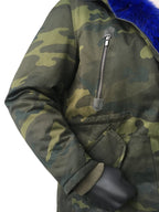 Men's  Genuine Fur Cotton Parka Long Style #102 - Jakewood Shearlin Leather Mouton Fur Bomber Aviator Parka Coat Jacket Sheepskin All size Brooklyn New York manufacturer 