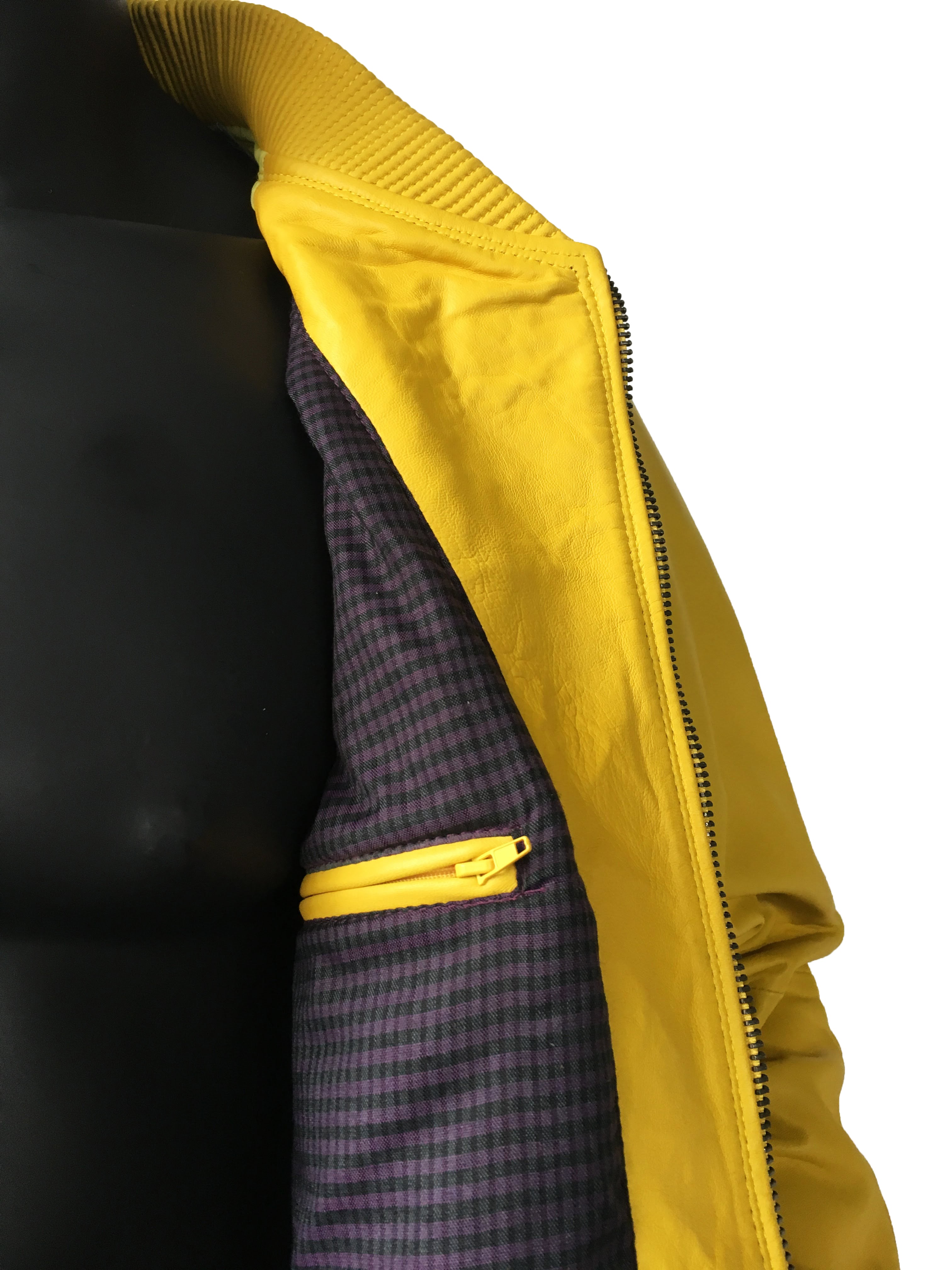 Genuine Lambskin Leather Baseball Varsity Jacket Style #1051 - Jakewood Shearlin Leather Mouton Fur Bomber Aviator Parka Coat Jacket Sheepskin All size Brooklyn New York manufacturer 