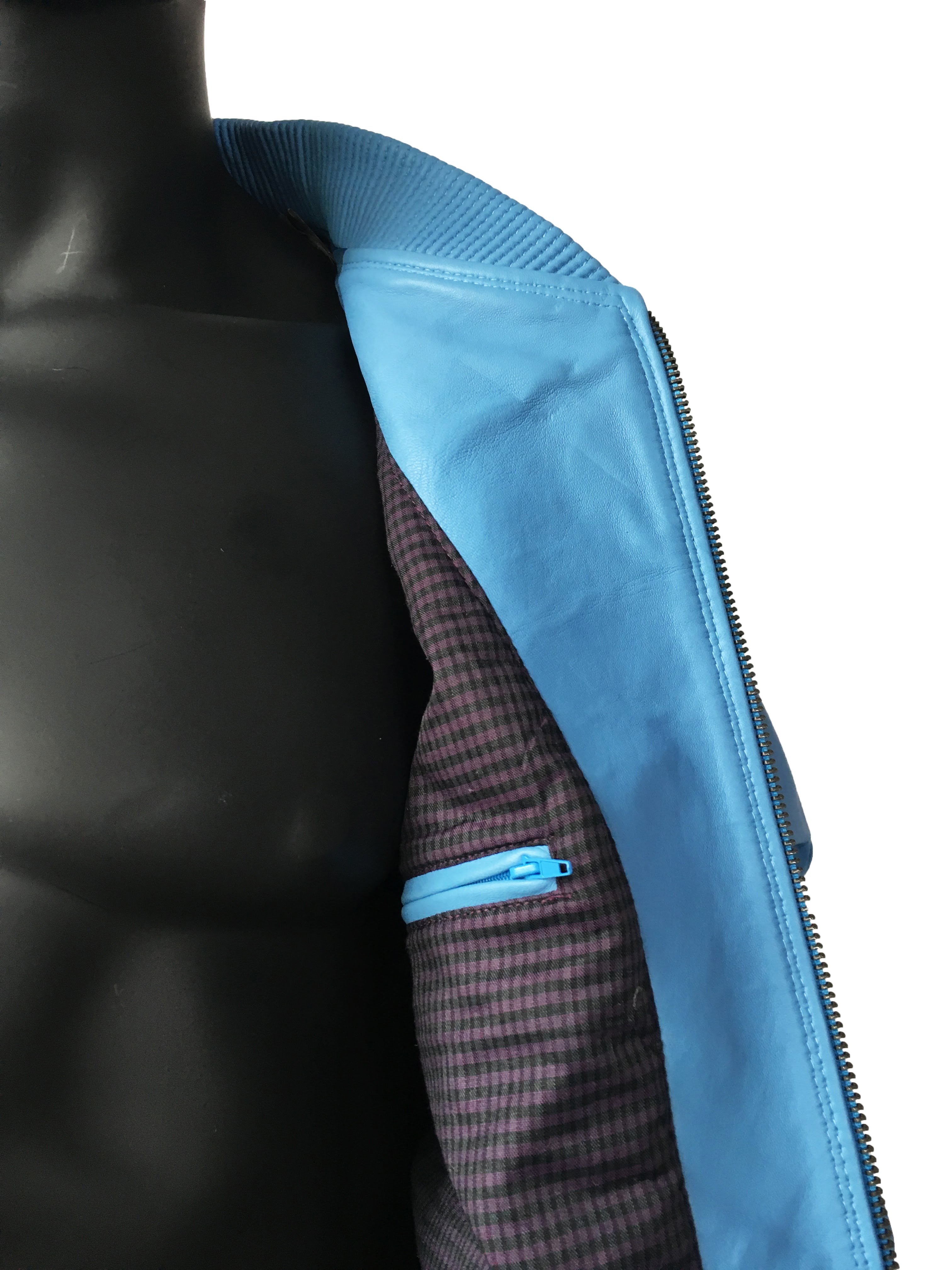 Genuine Lambskin Leather Baseball Varsity Jacket Style #1051 - Jakewood Shearlin Leather Mouton Fur Bomber Aviator Parka Coat Jacket Sheepskin All size Brooklyn New York manufacturer 