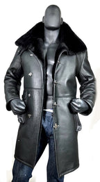 Button-Up Sheepskin Trench Coat | Style #6110