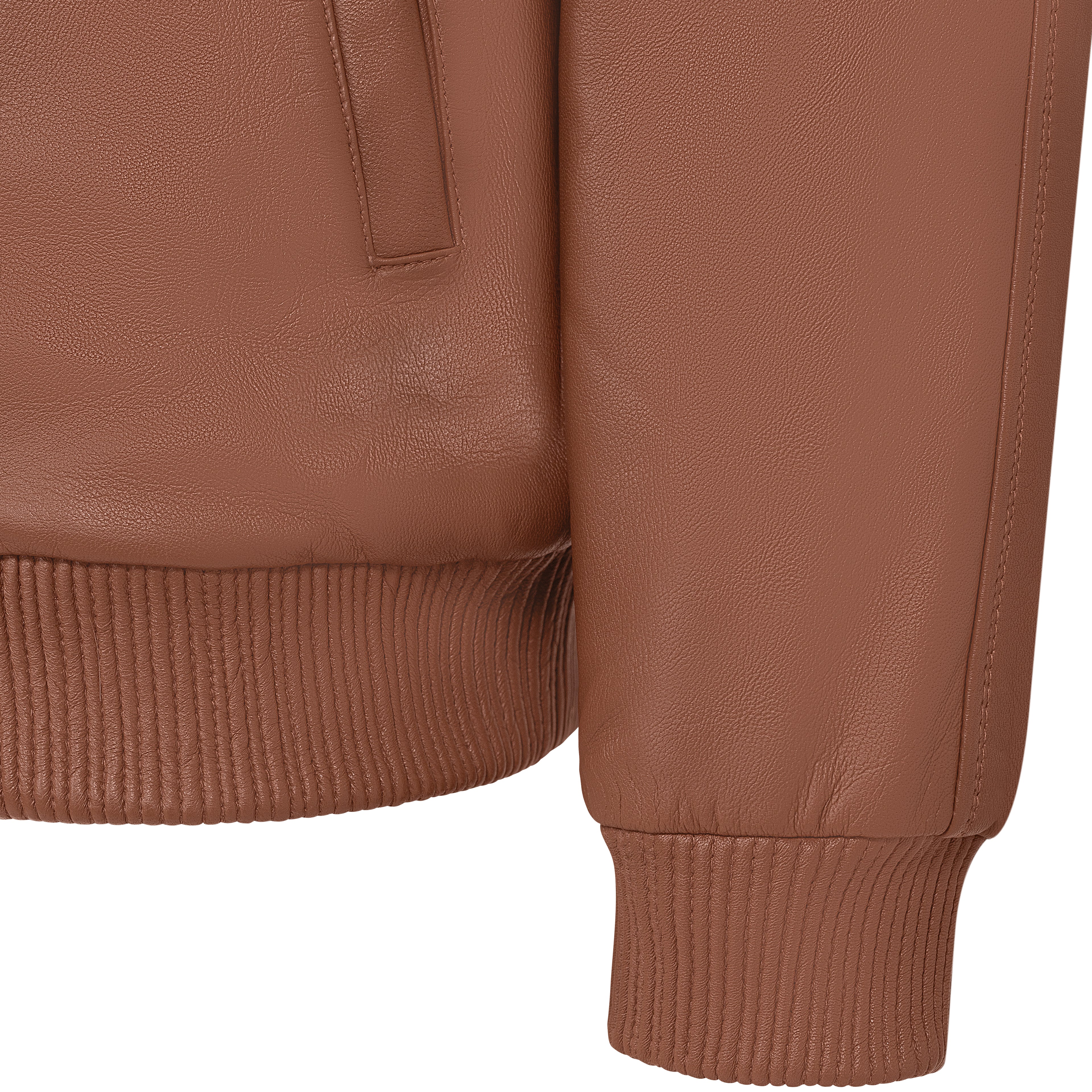 Genuine Lambskin Leather Baseball Varsity Jacket Style #1051 (Part 2 Of Colors)