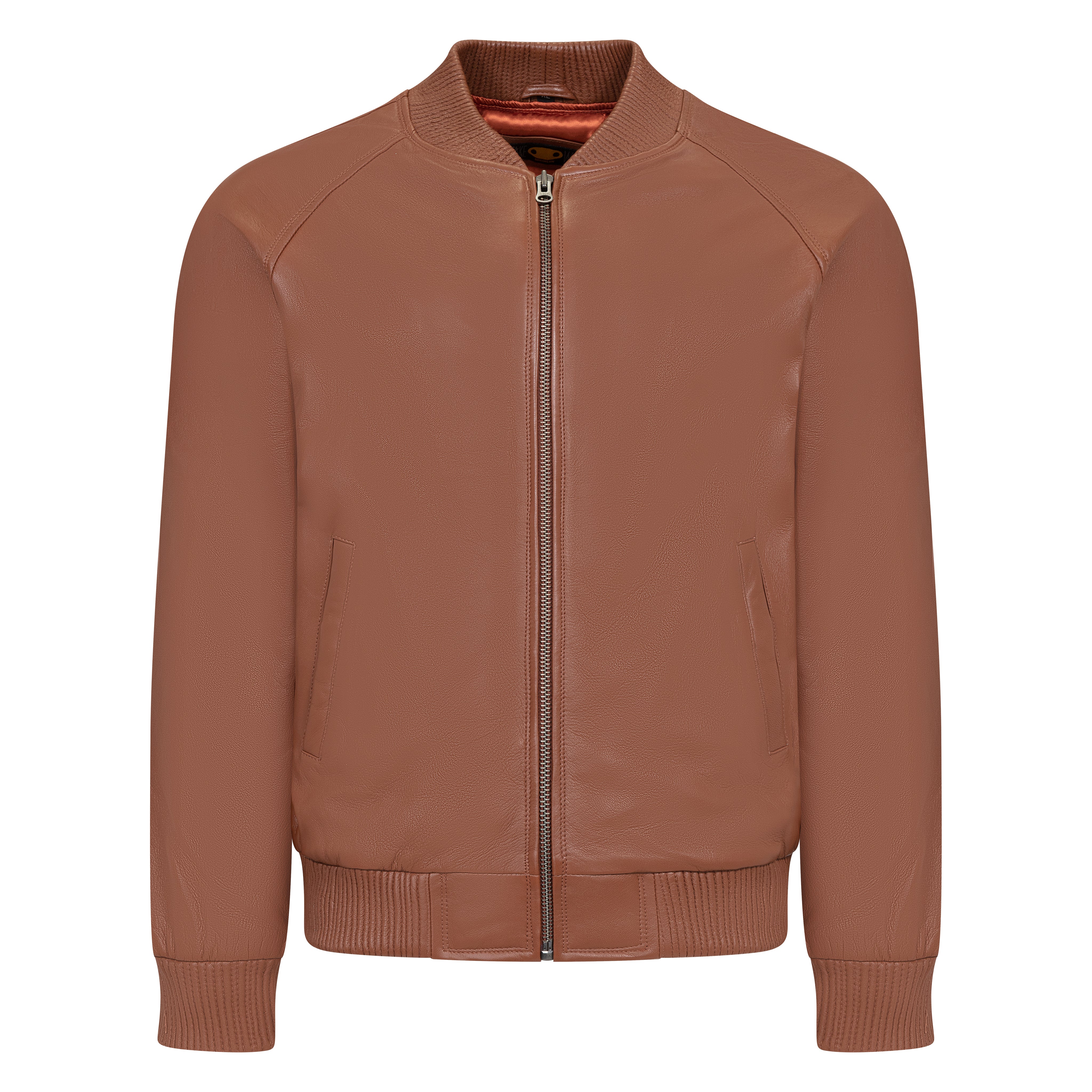 Genuine Lambskin Leather Baseball Varsity Jacket Style #1051 (Part
