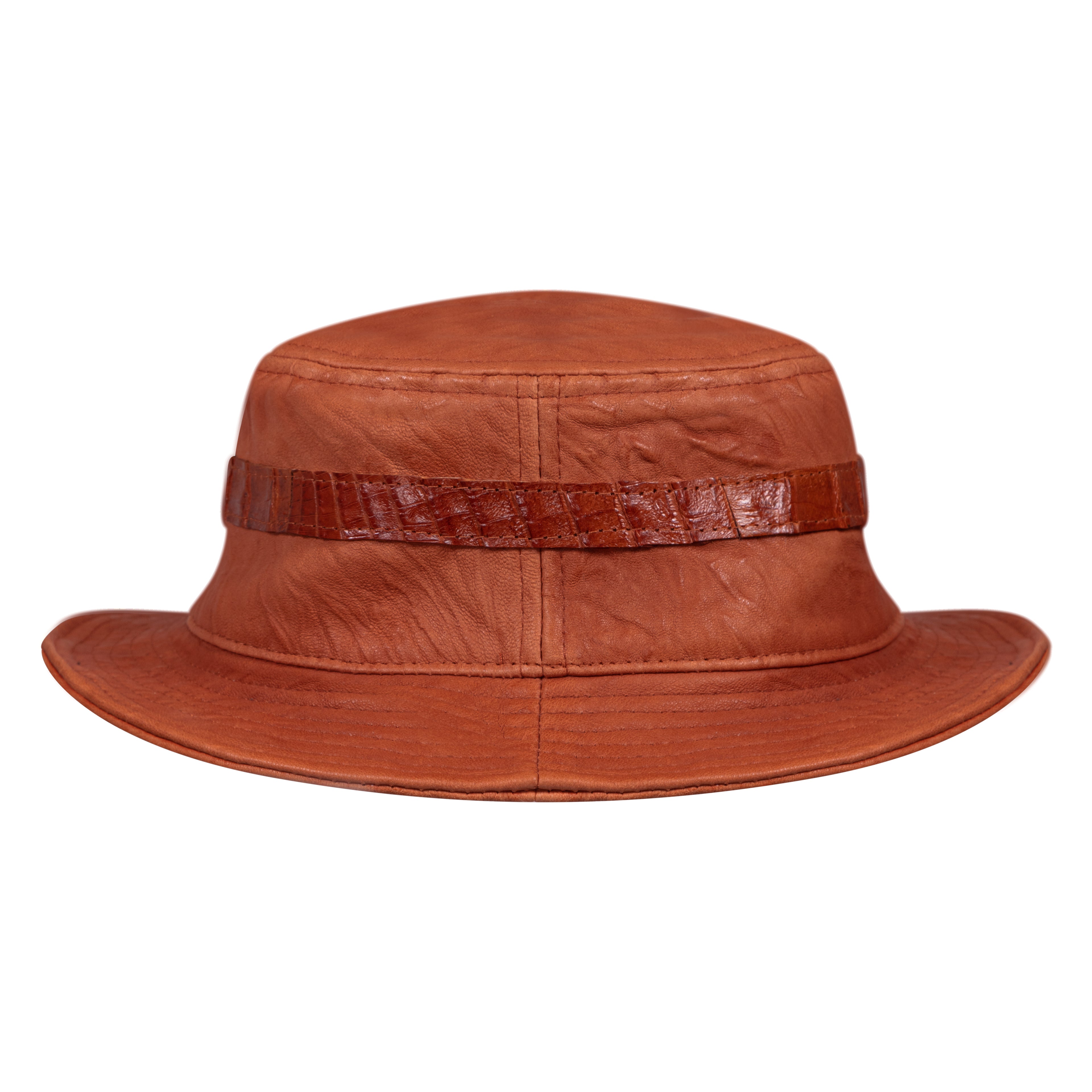 Raw edge lambskin jacket with alligator crown #2069