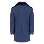 Shearling Sheepskin Button Open Trench Coat | Style #5000