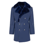 Shearling Sheepskin Button Open Trench Coat | Style #5000