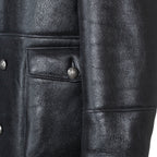 Button-Up Sheepskin Trench Coat | Style #6110