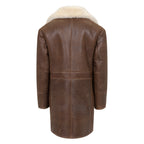 Button-Up Sheepskin Trench Coat | Style #6110
