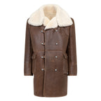 Button-Up Sheepskin Trench Coat | Style #6110