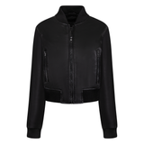 Ladies cropped leather jacket Style # 1018