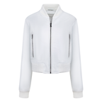 Ladies cropped leather jacket | Style # 1018