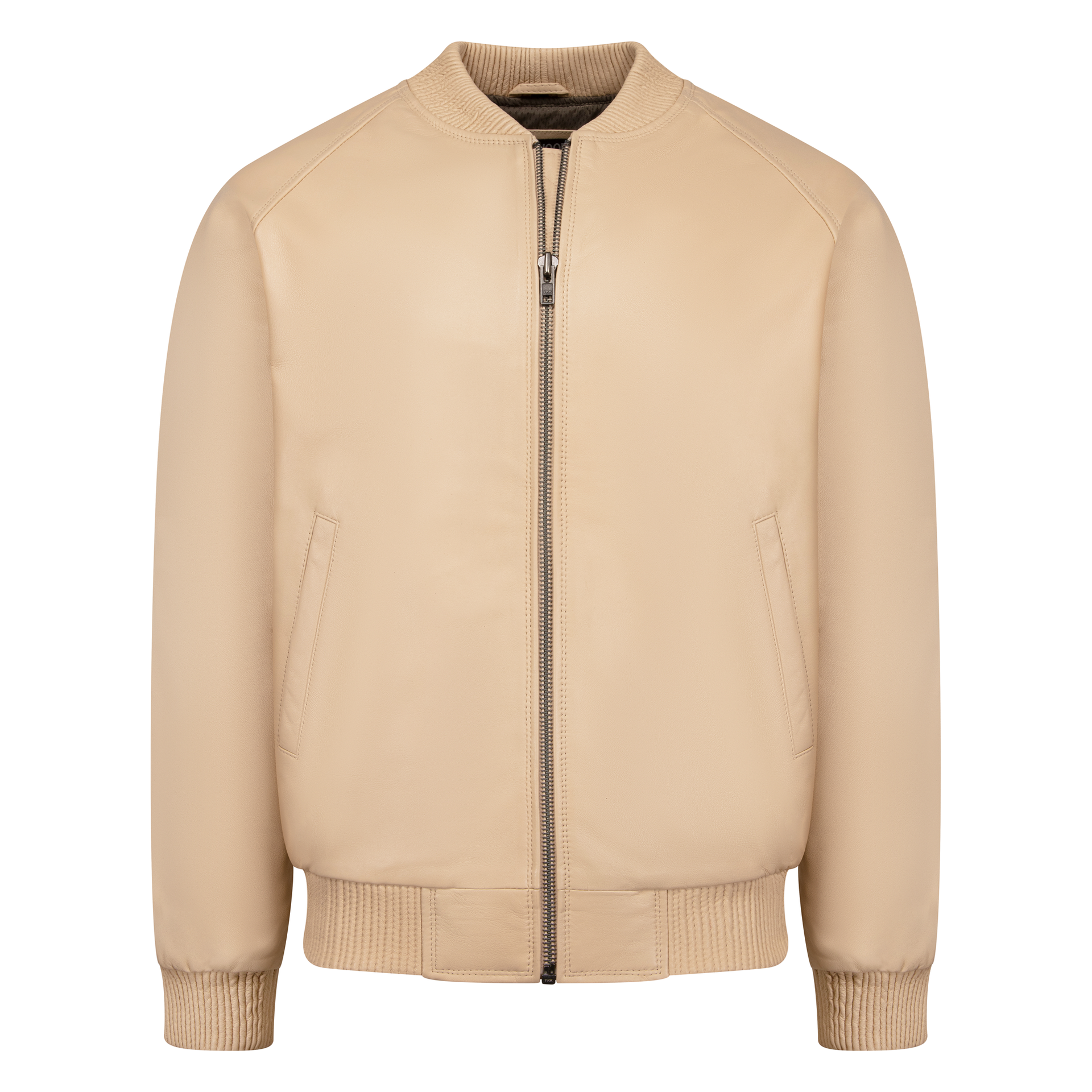 Genuine Lambskin Leather Baseball Varsity Jacket Style #1051 (Part