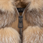 Ladies cropped fox fur jacket | Style #1098