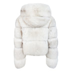 Ladies cropped fox fur jacket | Style #1098