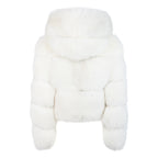 Ladies cropped fox fur jacket | Style #1098
