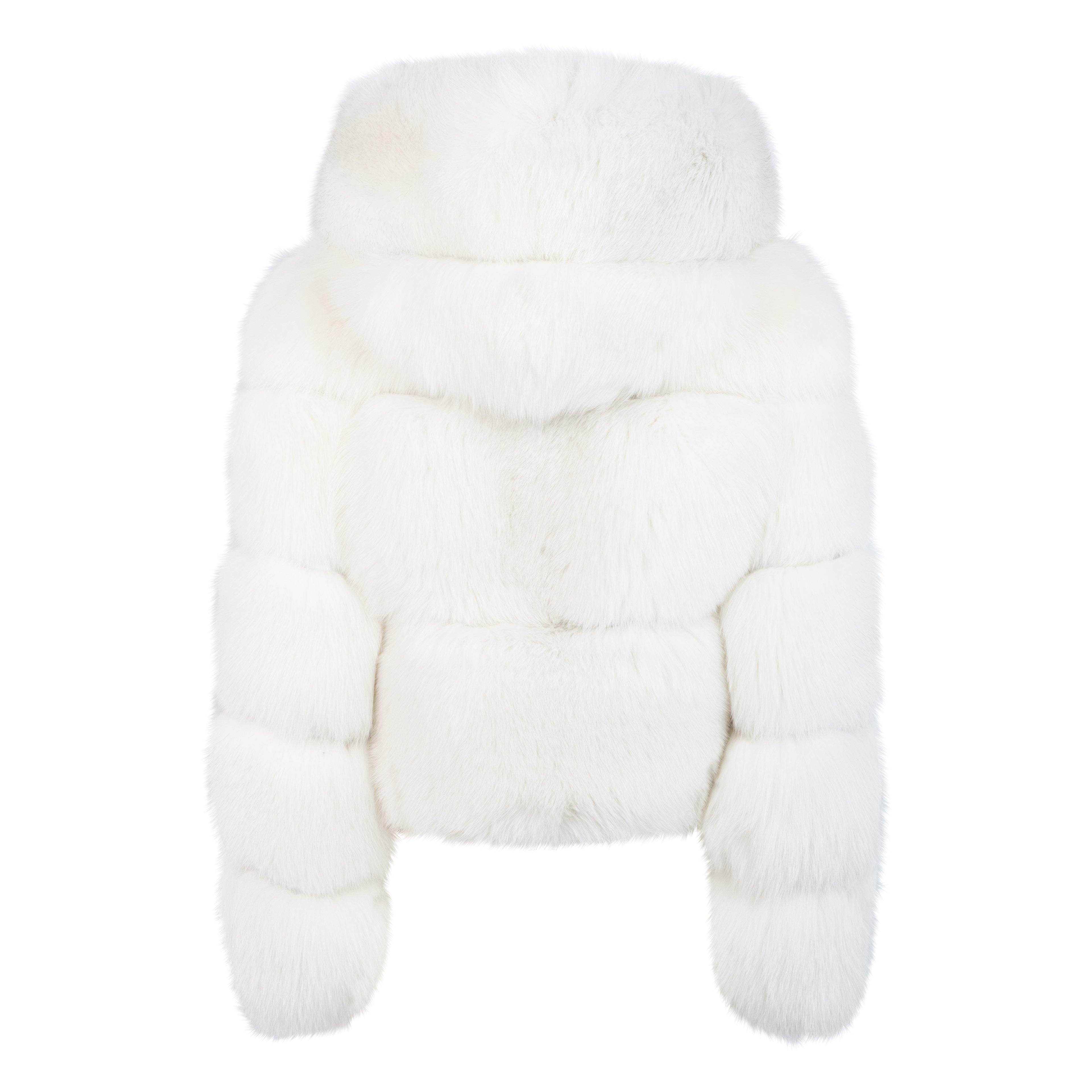 Ladies cropped fox fur jacket #1098