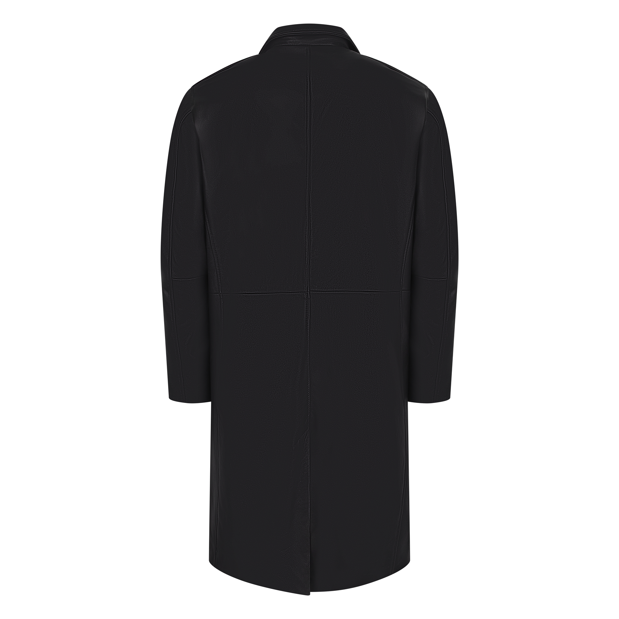 7/8 Men`s single breast leather coat Style #3200