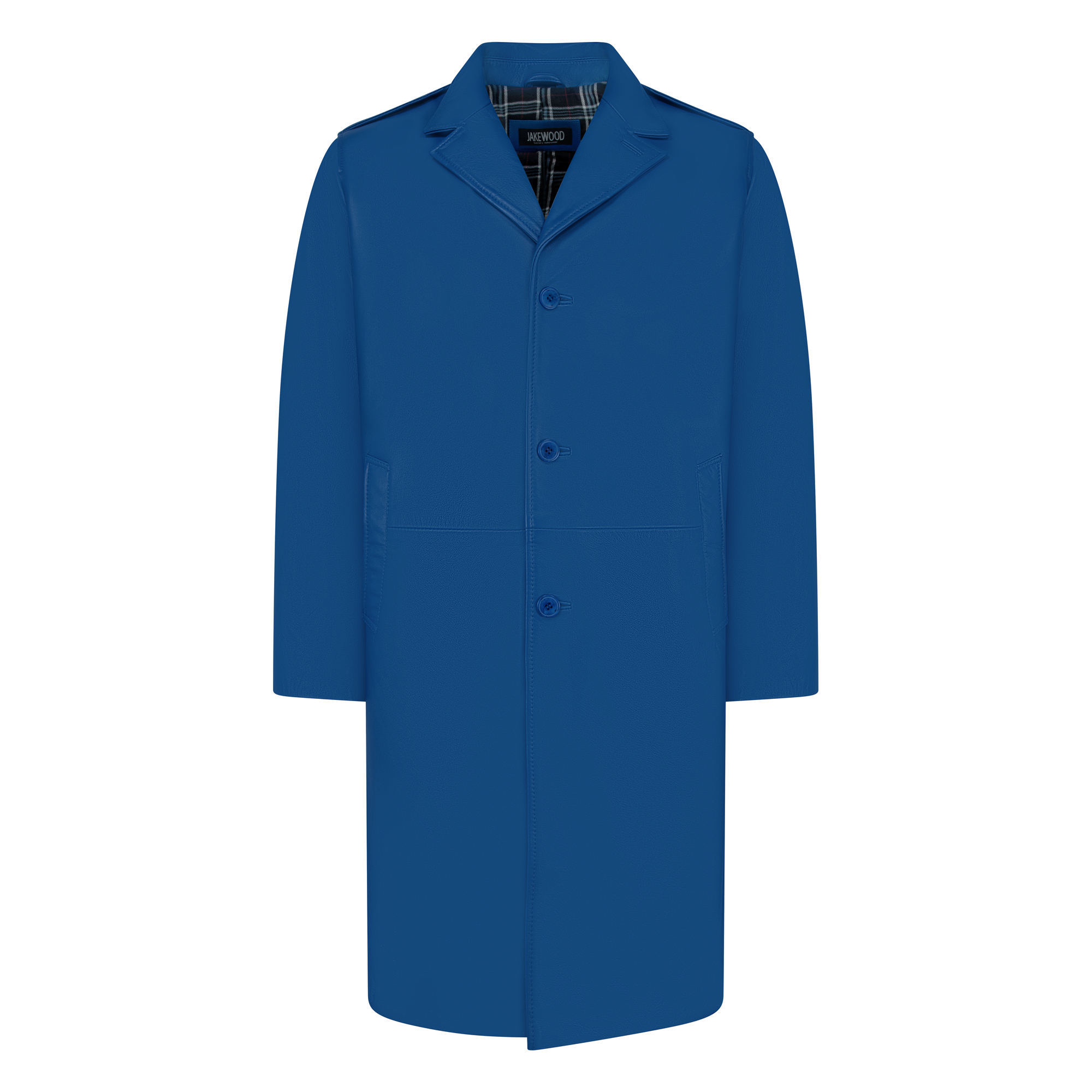 7/8 Men`s single breast leather coat Style #3200