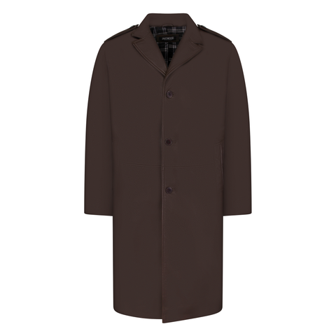7/8 Men`s single breast leather coat Style #3200