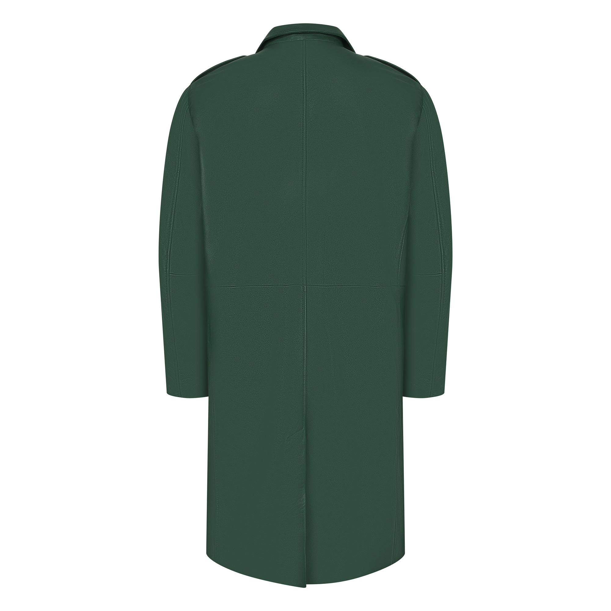 7/8 Men`s single breast leather coat Style #3200