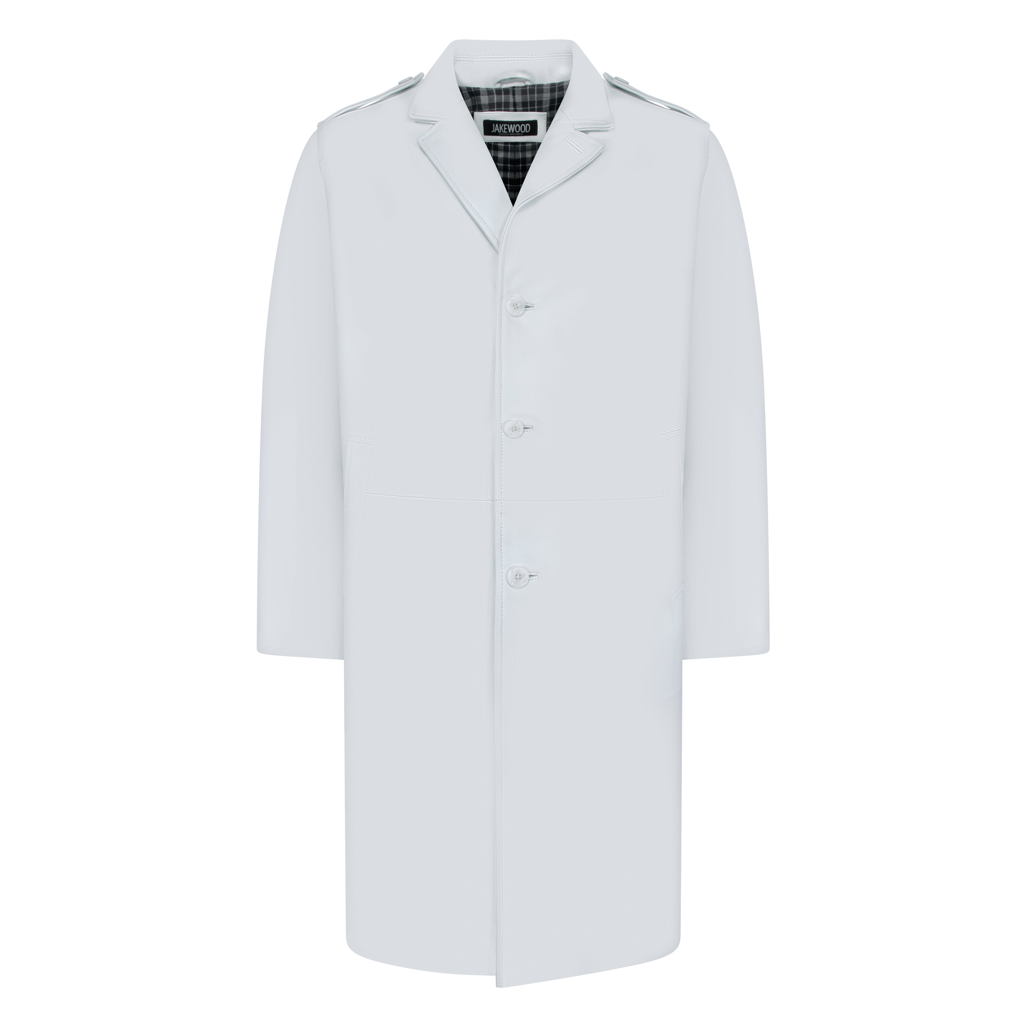 7/8 Men`s single breast leather coat Style #3200