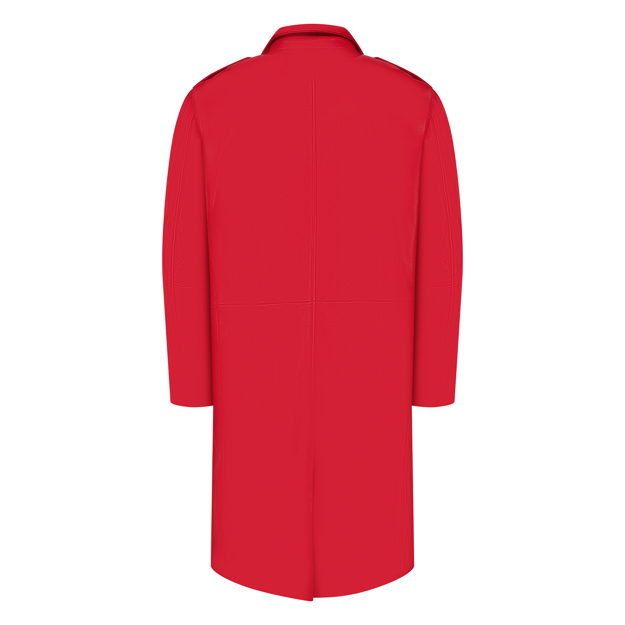 7/8 Men`s single breast leather coat Style #3200