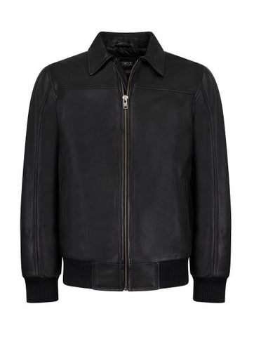 Leather Bomber Jacket Style #2066