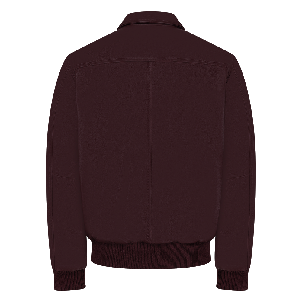 Leather Bomber Jacket Style #2066