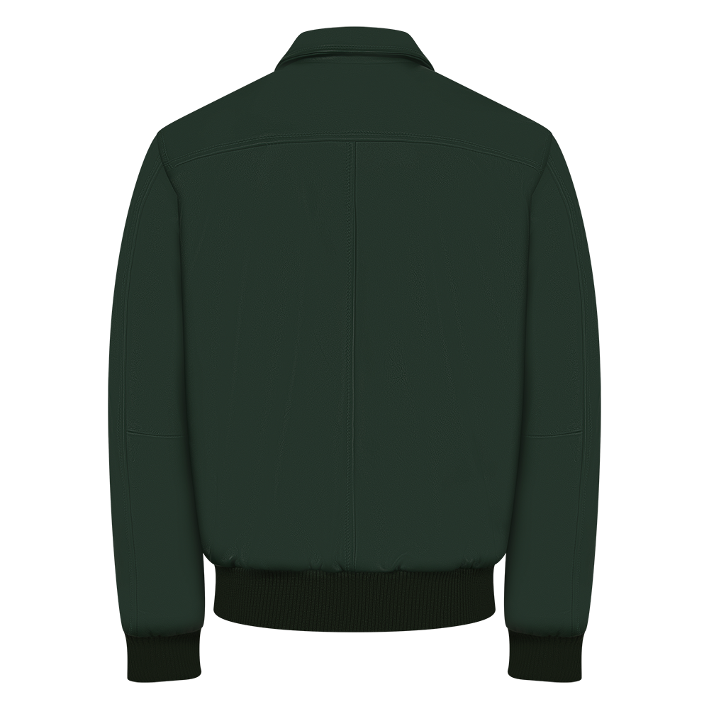 Leather Bomber Jacket Style #2066