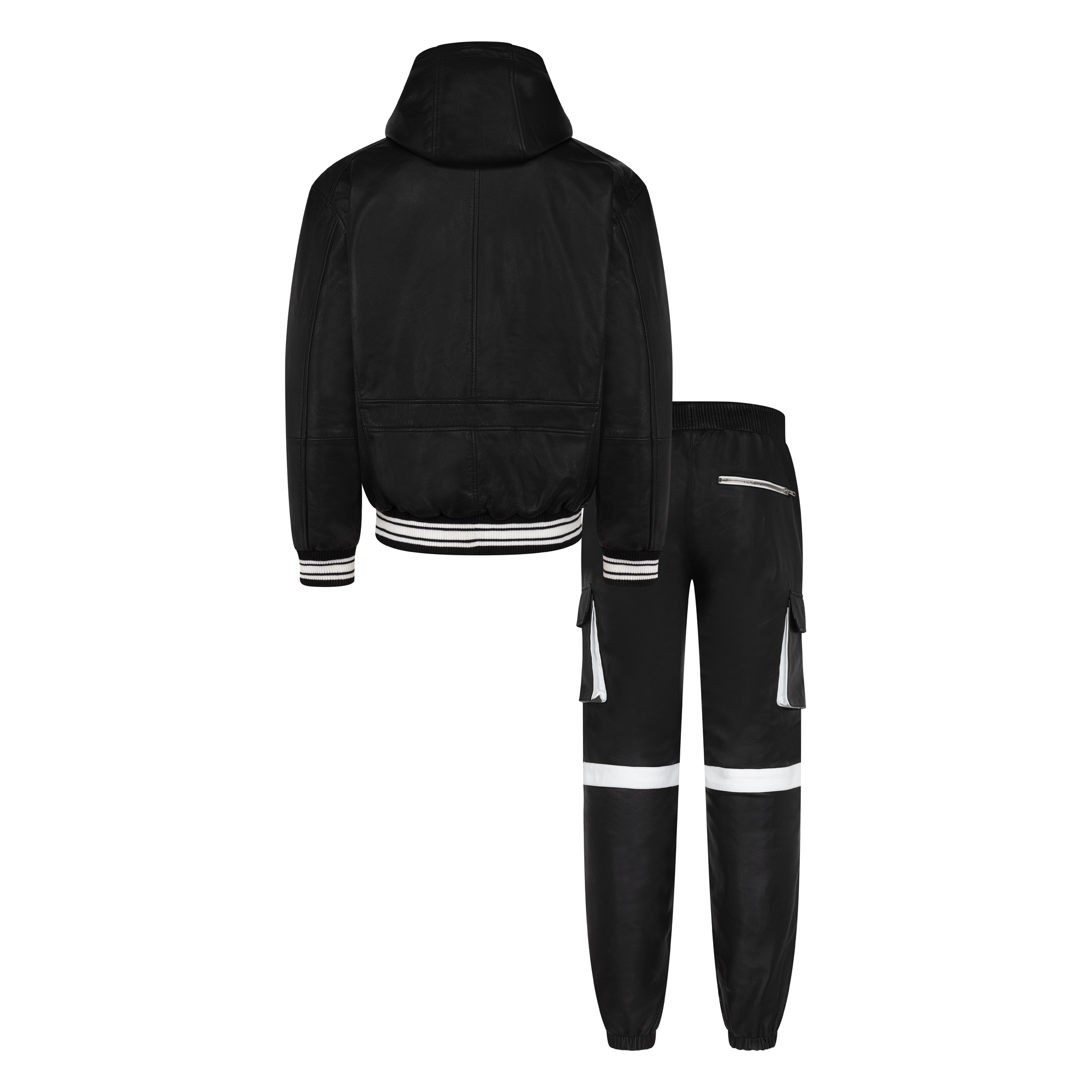 Leather Hoodie. Style # 2545