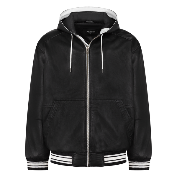 Leather Hoodie. Style # 2545