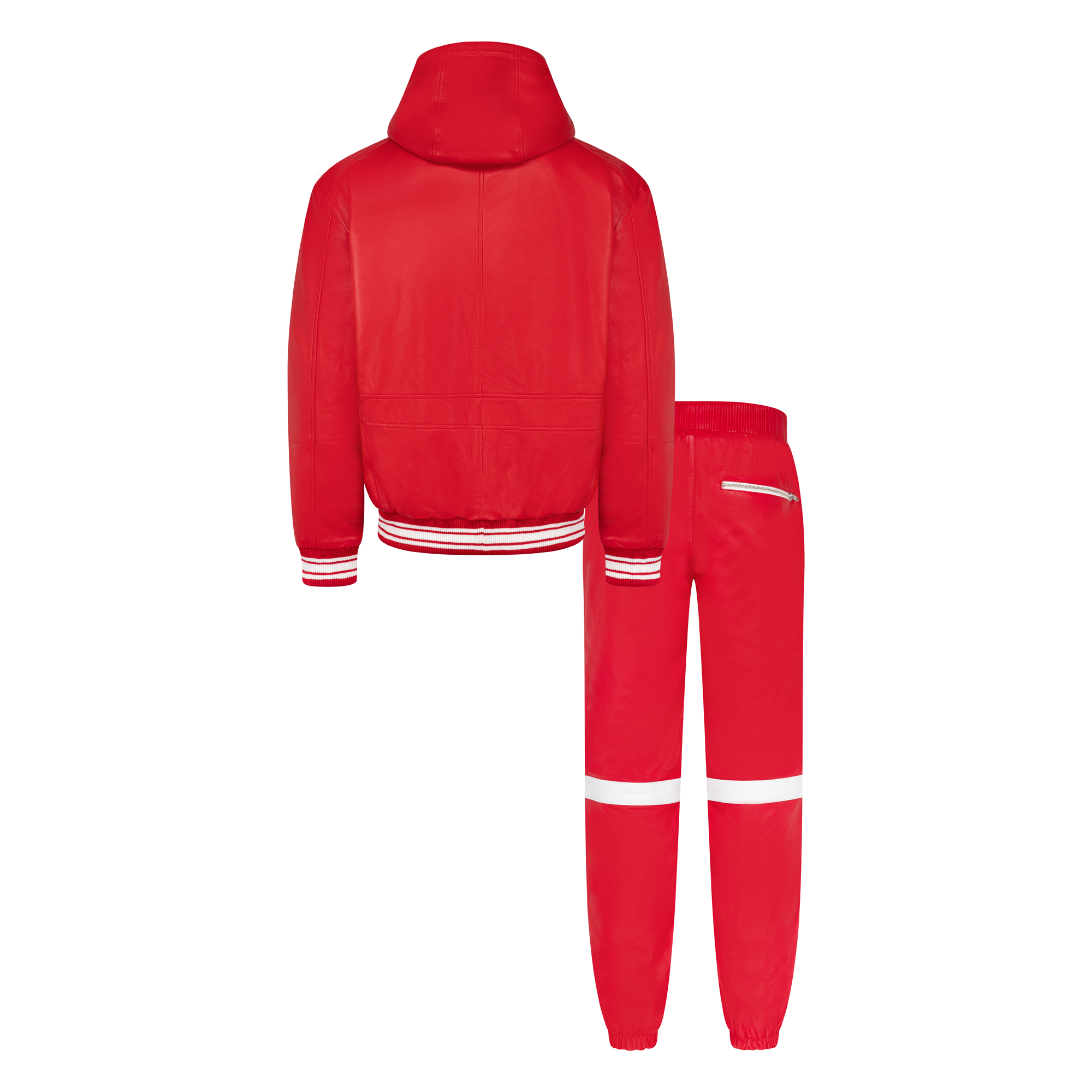 Leather Hoodie. Style # 2545