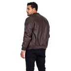 Genuine Lambskin Leather Baseball Varsity Jacket | Style #1051 (21 colors)