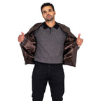 Genuine Lambskin Leather Baseball Varsity Jacket | Style #1051 (21 colors)