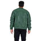 Genuine Lambskin Leather Baseball Varsity Jacket | Style #1051 (21 colors)