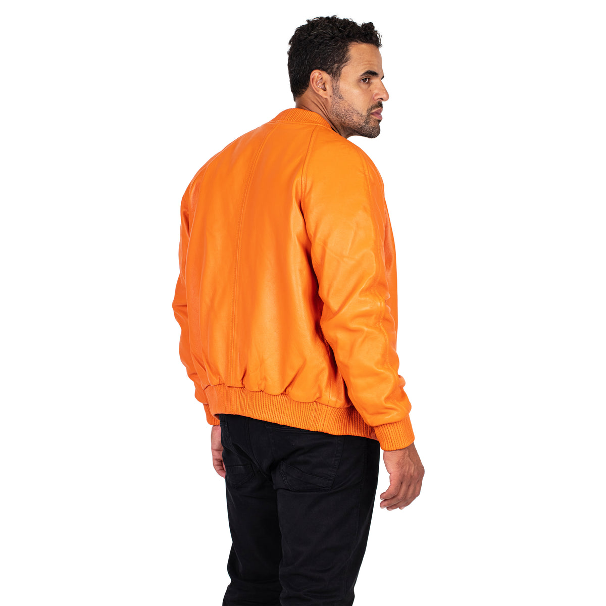 Genuine Lambskin Leather Baseball Varsity Jacket Style #1051 (Part 2 O ...